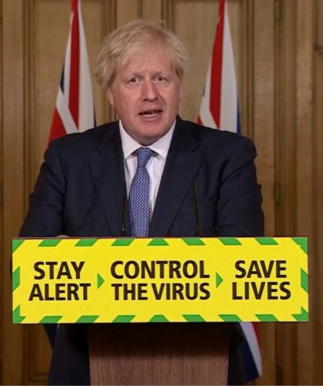 Boris Johnson broke the news during a press conference (Credit: PA) 