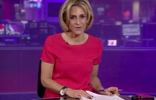 Emily Maitlis gave the speech on Newsnight (Credit: BBC) 