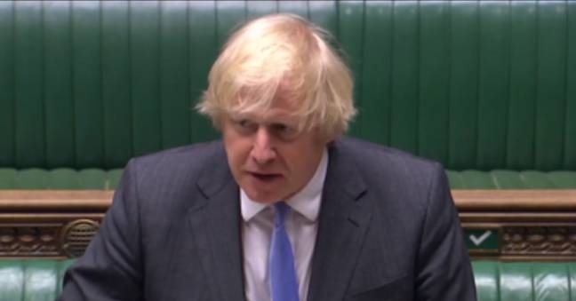 Boris announced the news on Tuesday (Credit: Parliament.TV)