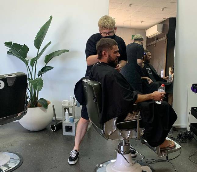 The barbers gave Zac a mullet (Credit: Instagram/attaboy_hair)