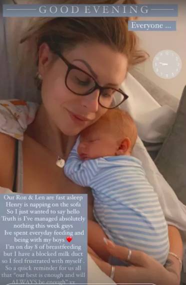Mrs Hinch told fans of her breastfeeding frustration (Credit: Instagram/ Mrs Hinch)