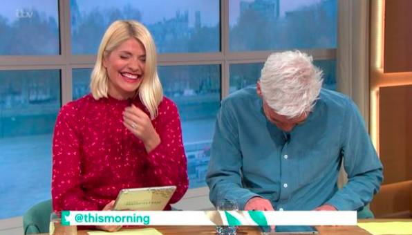 Holly Willoughby and Phillip Schofield couldn't contain themselves (Credit: ITV)