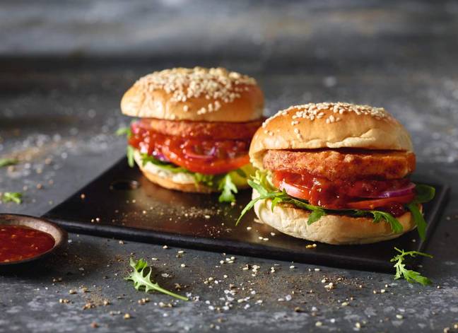 We can't stop drooling over the halloumi fries and now there's a halloumi burger too (Credit: Aldi)