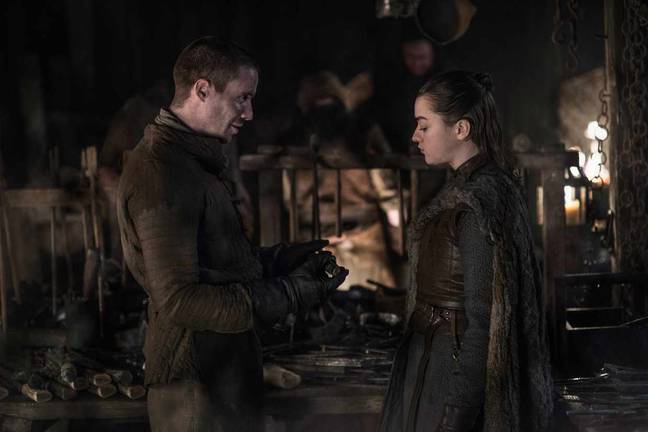 Arya and Gendry got down to business. Credit: HBO