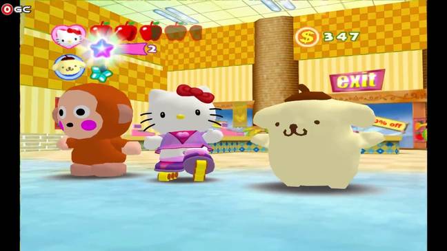There are countless Hello Kitty video games, including Hello Kitty Roller Rescue! (Credit: Credit XPEC Entertainment)