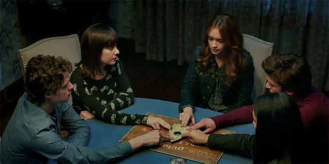 The Ouija doesn't seem very scary! (Credit: Blumhouse Productions)