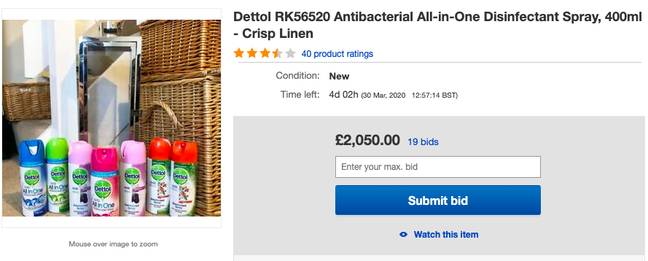 Another item is being flogged for over £2,000 (Credit: eBay)