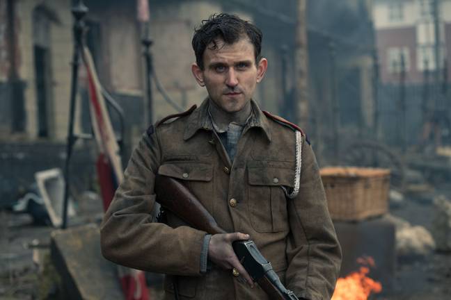 Harry also plays a soldier in anothe BBC Sunday night drama: War of the Worlds (Credit: BBC)