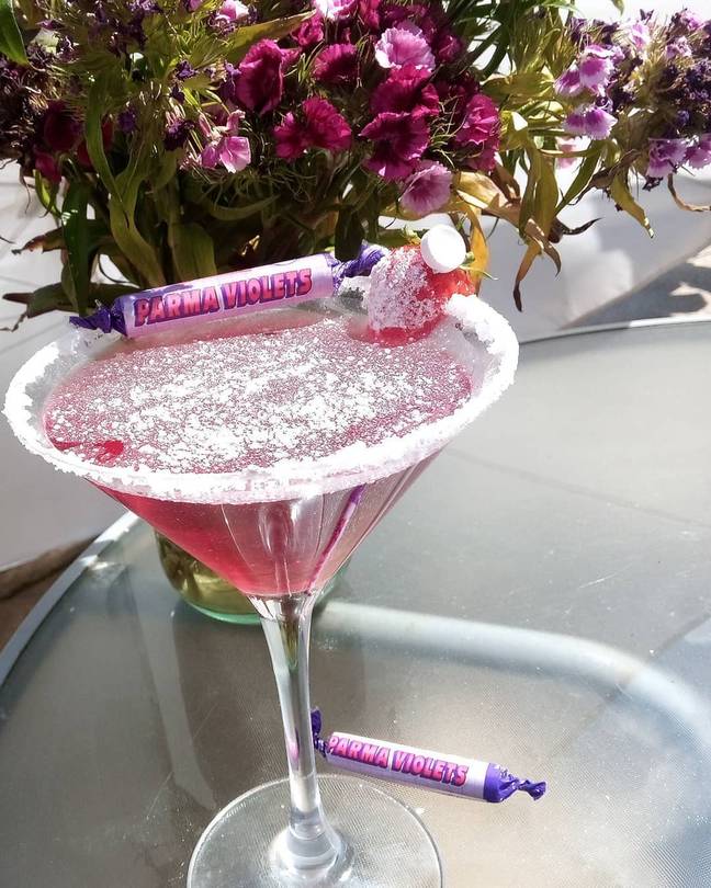 How cute is this Parma Violets cocktail? (Credit: Swizzels)