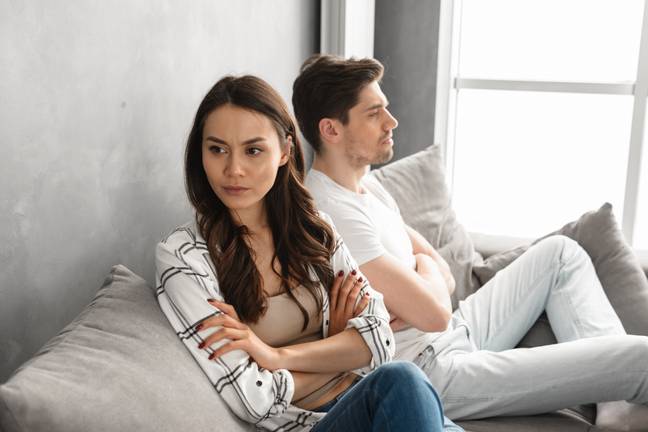 Arguing during lockdown could be pushing couples apart (Credit: Shutterstock)