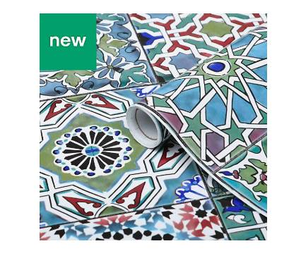 You can buy the tiles in many different patterns (Credit: B &amp; Q)