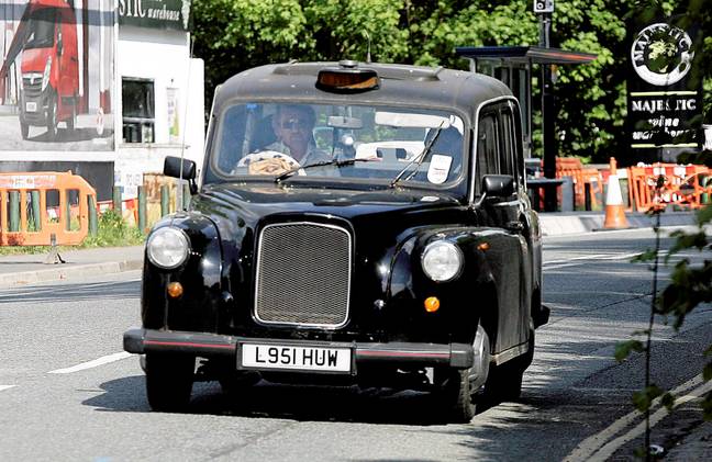 Noel used a black cab to try and avoid the traffic in Bristol. (Credit: SWNS)