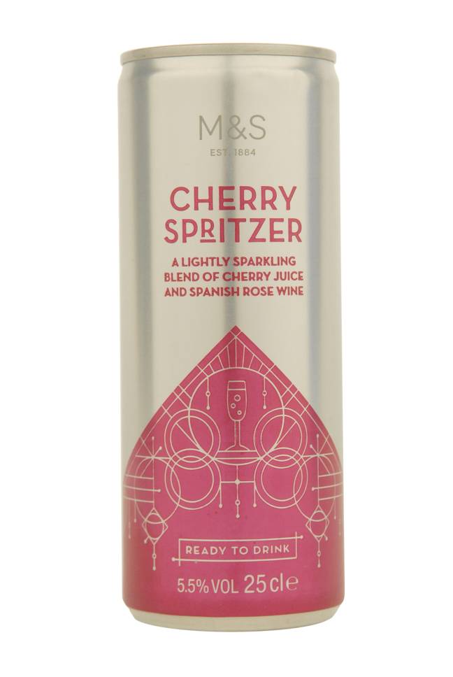 The Cherry Spritzer is &quot;made with cherry juice and a delicate Spanish rose&quot;. Credit: Marks And Spencer