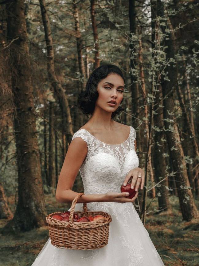 Snow White has inspired two gorgeous gowns (Credit: Allure Bridal/Disney)