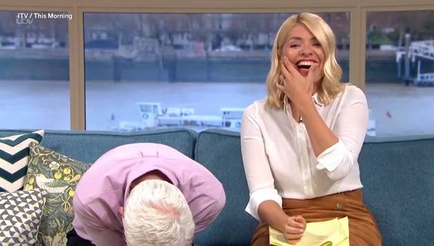Phil and Holly were in fits of laughter. (Credit: ITV/This Morning)