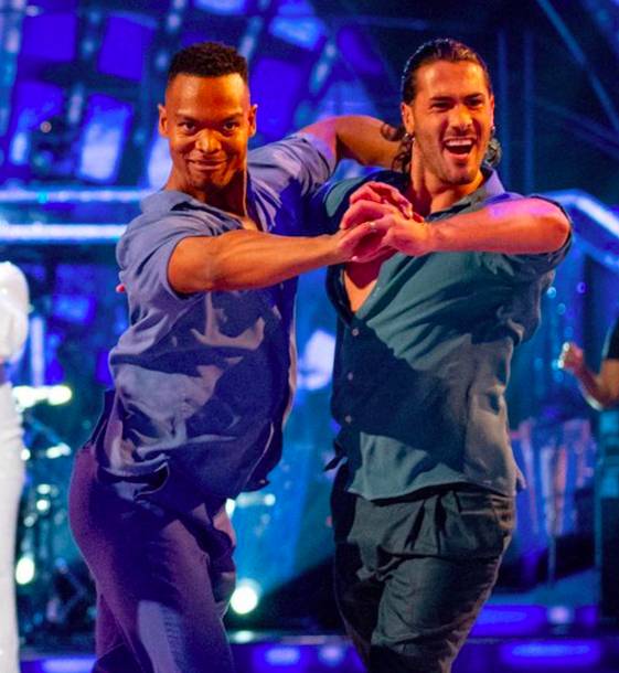 Strictly's Johannes and Graziano are the first males to dance a whole routine together (Credit: BBC)