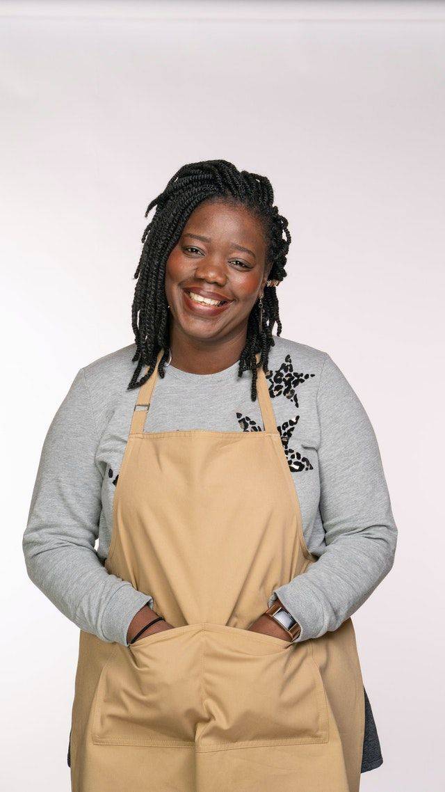 Living in Benin has given Hermine's baking a French influence (Credit: Channel 4)