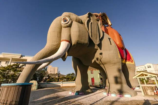 Lucy the elephant stands at 65-feet tall (Credit: Airbnb)