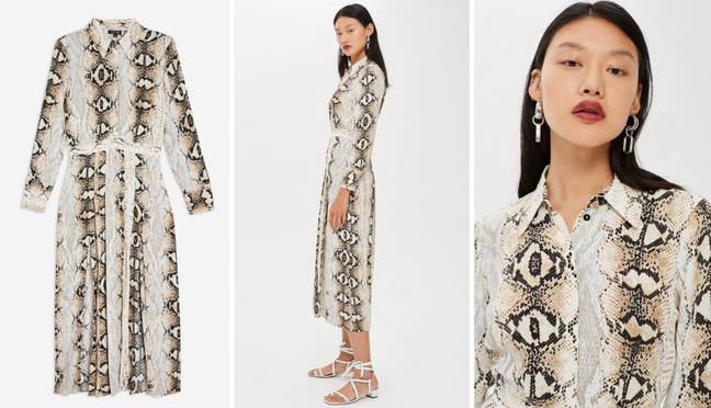 Topshop pleated 2025 shirt dress