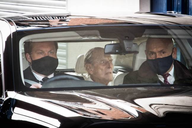 Prince Philip leaves hospital on Tuesday morning (Credit: PA)