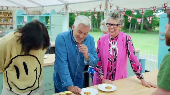 Prue Leith made a rather cheeky joke (Credit: Channel 4)