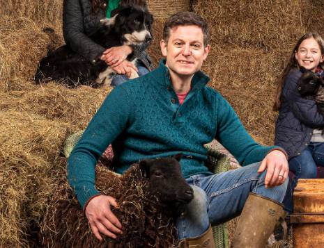 Matt Baker is used to dealing with wildlife in Our Farm In The Dales (Credit: Twitter/C4Press)