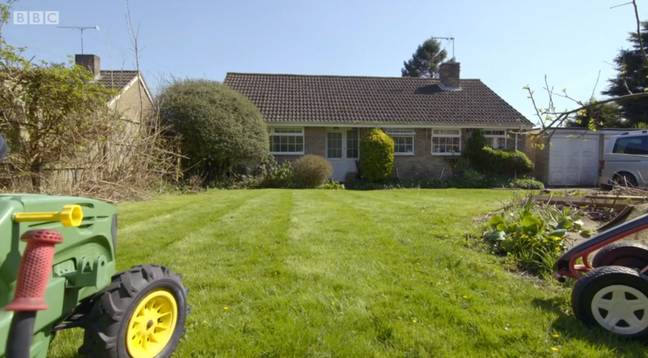 Their bungalow looked the same from the outside. Credit: BBC Two/Remarkable Television