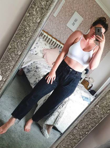 The Topshop size 10 fit - but so did the ASOS 8 (Credit: the_rebeccaedit/Instagram)