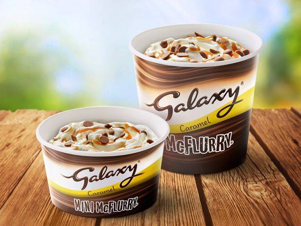 McDonald's also brought back the Galaxy McFlurry for January only. (Credit: McDonald's)