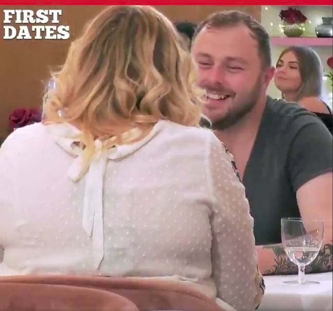 The pair hit it off as they described past loves (Credit: Channel 4)