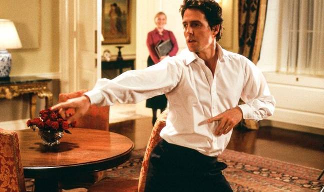 Hugh Grant plays the Prime Minister in Love Actually, after the heart of his assistant played by Martine McCutcheon (Universal Pictures)