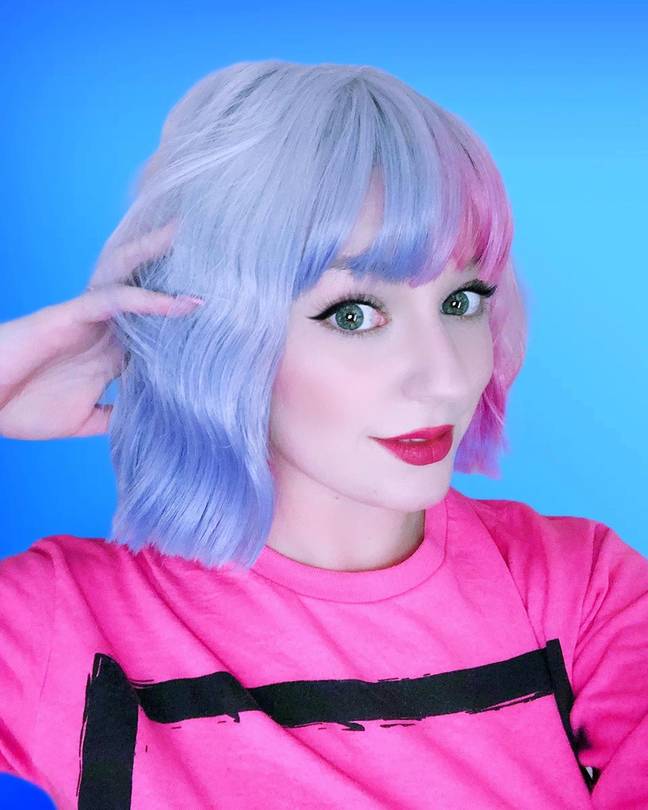 The look is electric pink on one side, and neon candy pink on the other (Credit: Instagram / @lilacsugardoll)