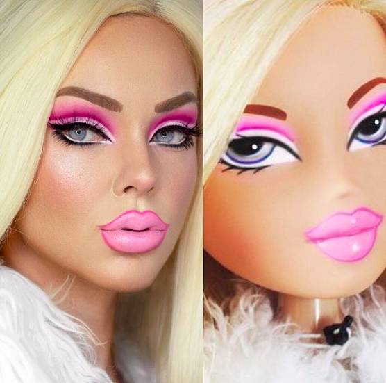 Bratz shop makeup looks