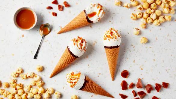 The new Butterkist ice cream in toffee popcorn flavour (Credit: Butterkist)