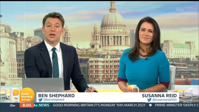Susanna Reid discussed the images on Good Morning Britain (Credit: Shutterstock)