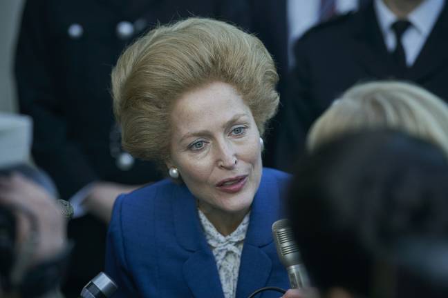 The fourth season also introduces fans to Gillian Anderson's portrayal of Margaret Thatcher (Credit: Netflix)