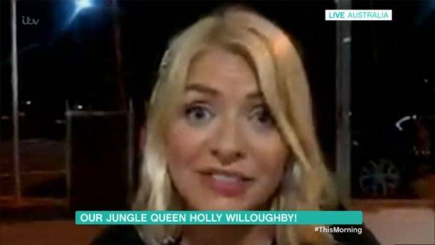 Holly appeared pretty tipsy on the video call. (Credit: ITV/This Morning)