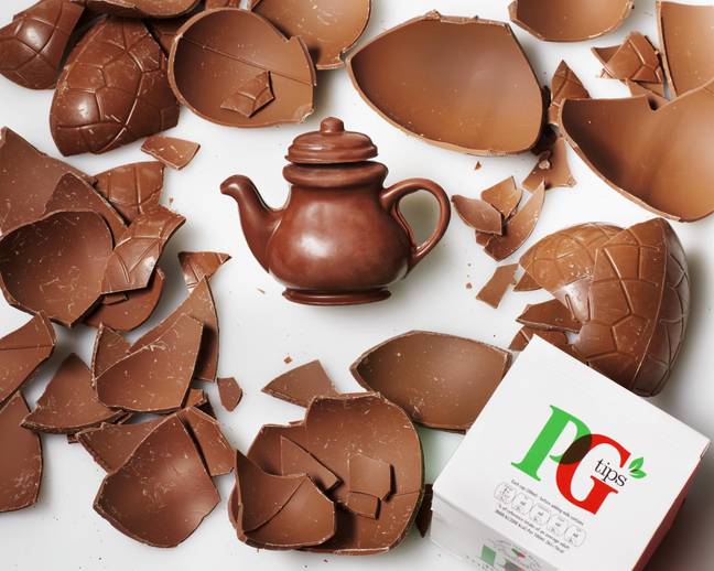 It's made from the finest artisanal milk chocolate and accompanied with 40 PG tips tea bags (Credit: PG Tips)