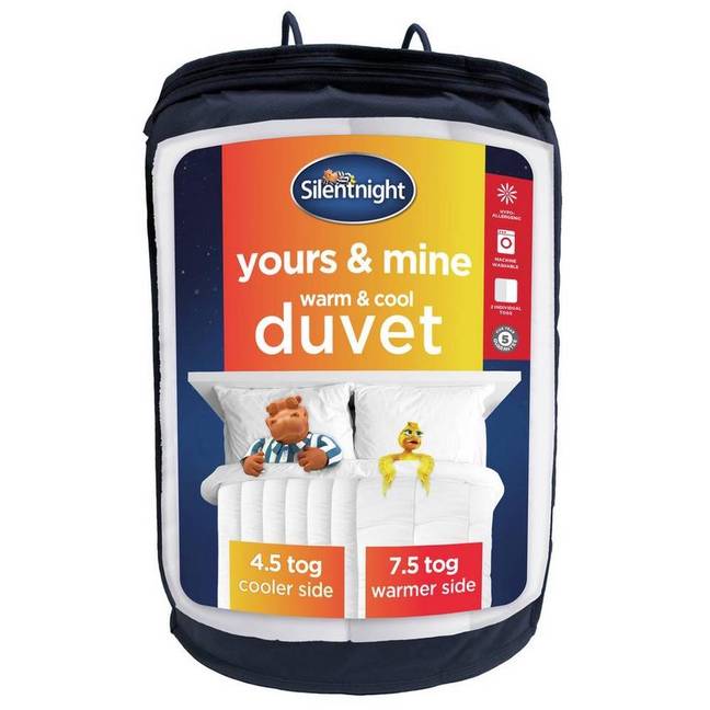 The duvet features two different togs (Credit: Silentnight)