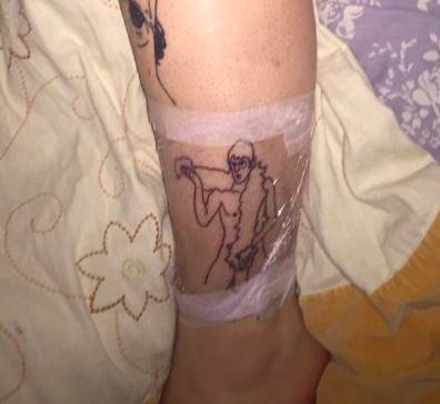  Chelsie had her tattoo done by Samantha Perry (Instagram/ @daiseydave) Credit: Chelsie Richards
