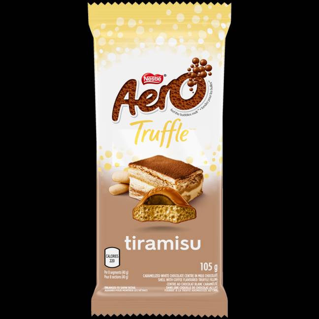 The Aero Tiramisu chocolate bar is rich and creamy (Credit: Nestle)