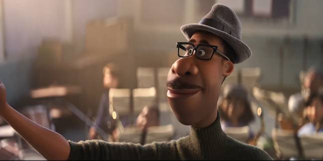 Soul is Pixar's first film to feature an African-American lead character. Joe is voiced by Jamie Foxx (Credit: Disney/Pixar)