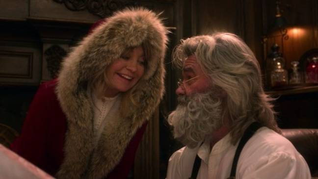 Kurt Russell and real-life partner Goldie Hawn will reprise their roles as Mr and Mrs Claus (Credit: Netflix)