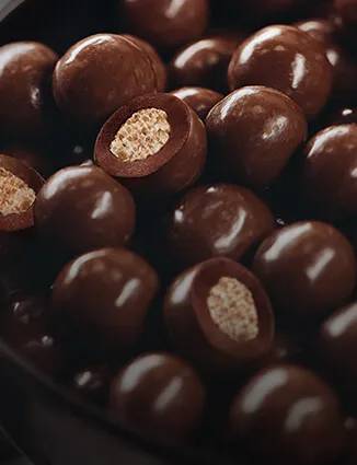 Lindt's new Crunchy Sensation, which resembles a chocolatey cereal ball (Credit: Lindt)