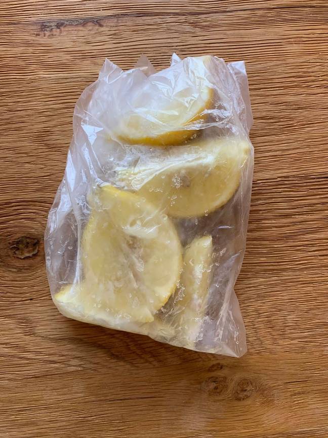 People are simply slicing their lemon and lime and freezing them to make fruit ice cubes (Credit: Unity Blott)