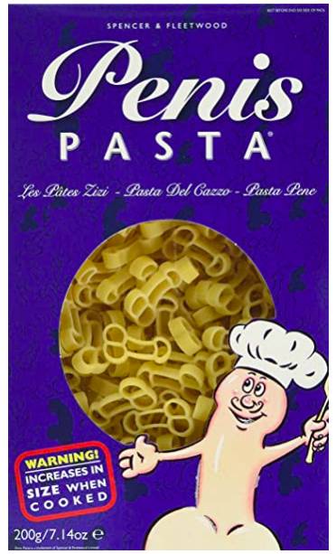 The penis pasta is also flying off the shelves (Credit: Amazon)