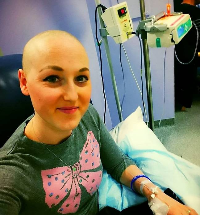 The young mum had to undergo months of chemotherapy (Credit: SWNS)