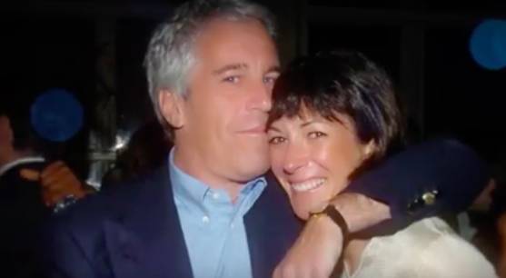 Ghislaine with former partner and convicted paedophile Jeffrey Epstein (Credit: Netflix)