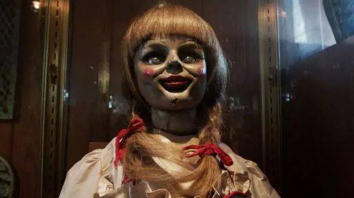 Many have likened the creepy doll to Annabelle from The Conjuring horror franchise. Credit: Warner Bros.