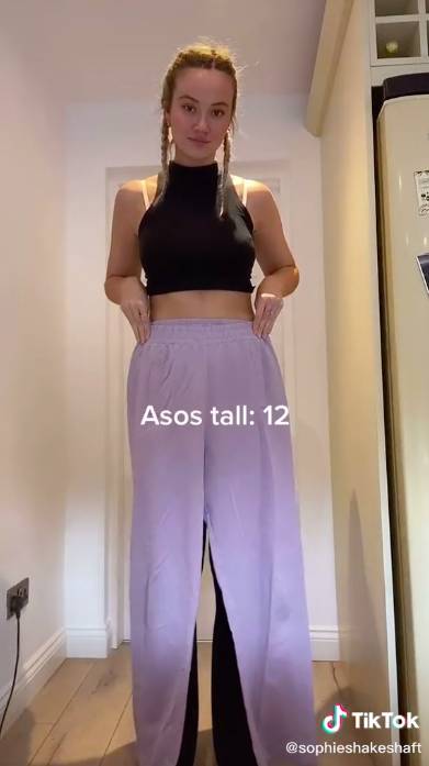 Several brands were different sizes (Credit: TikTok - Sophie Shakeshaft)